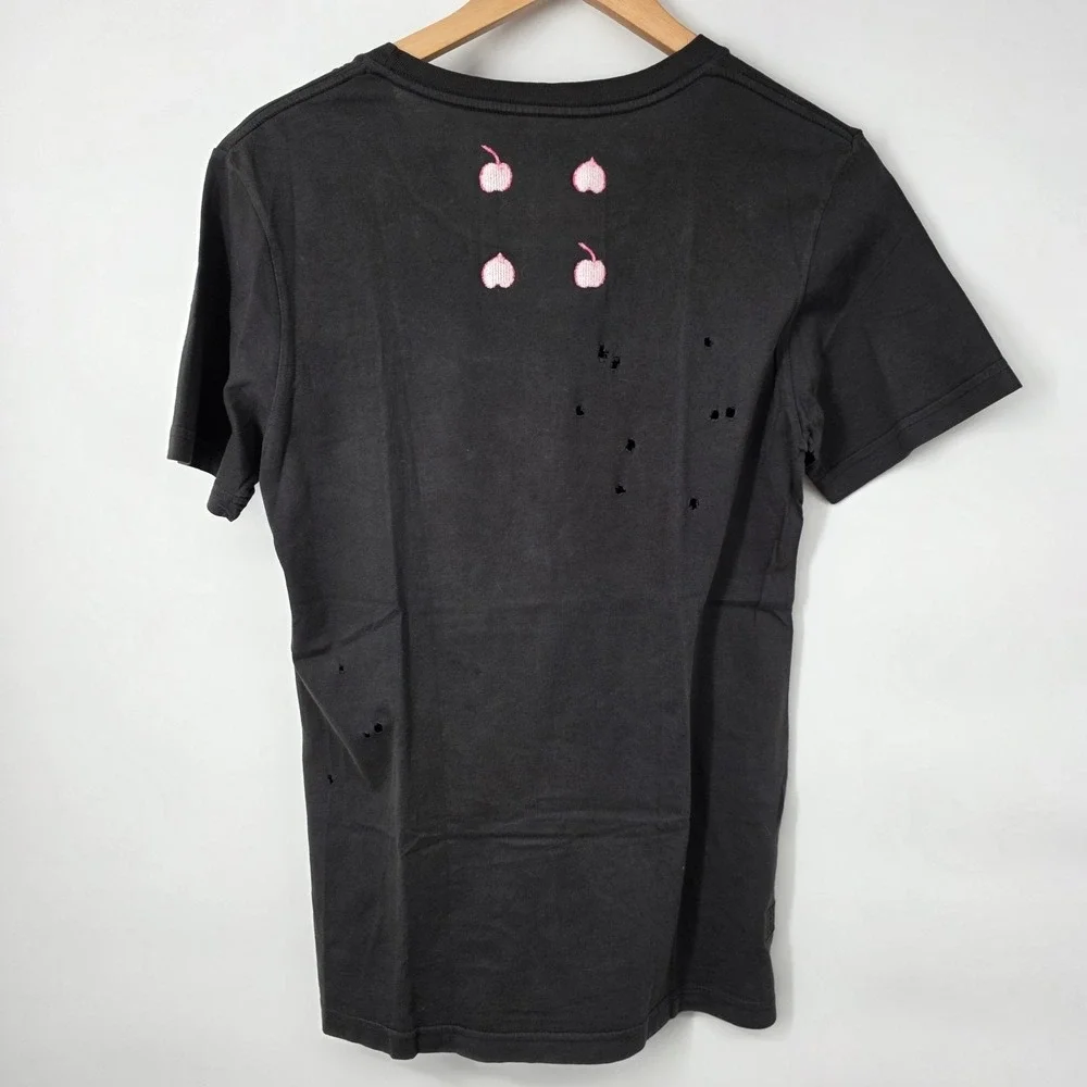 PARBALLE Vtg‎ T-Shirt CANNES Film Festival Rare Bandage Label Hearts Cherries